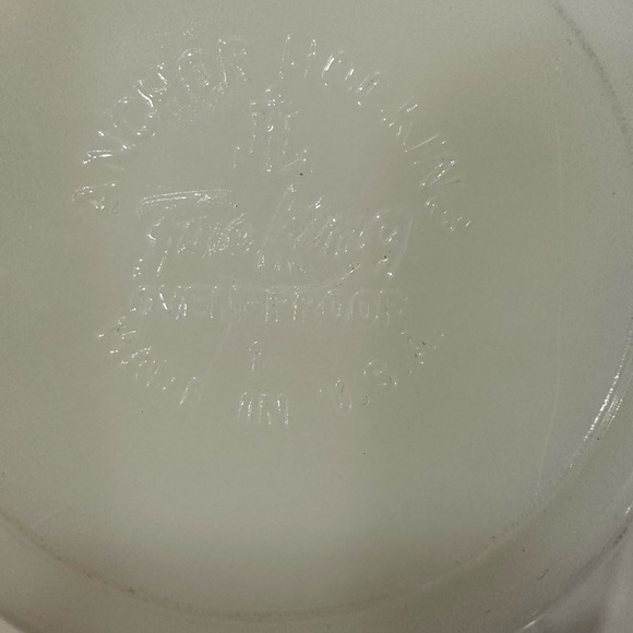 Fire King Milk Glass Bowl With  Handle - Picture 5 of 8